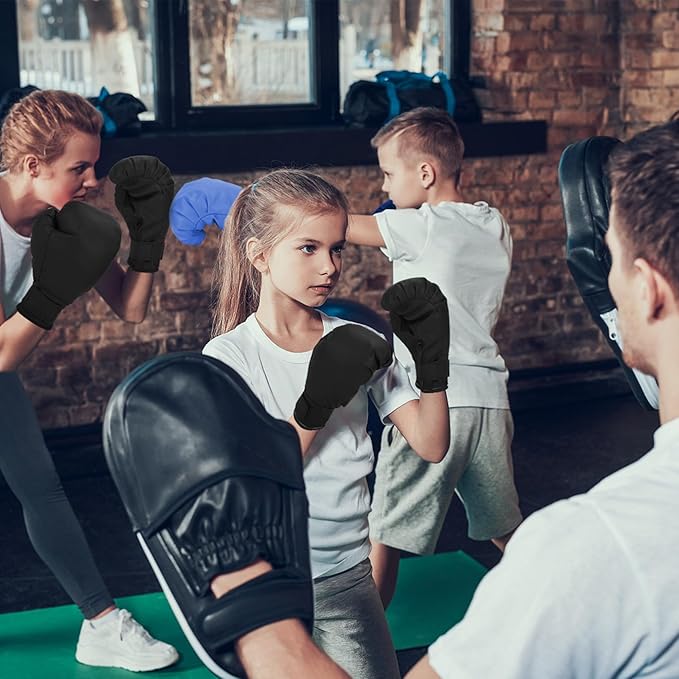 2 Pairs Boxing Gloves for Beginners & Kids, Boxing Training Gloves Suitable for Men & Women, Lightweight Shockproof Gloves for Training & Practice