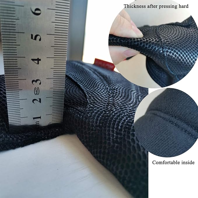 Workout Gloves for Men Ventilated Leather Weightlifting Gloves, Double-Layer Anti-Slip Palm with Foam Padding for Superior Grip and Hand Protection,Size : Large