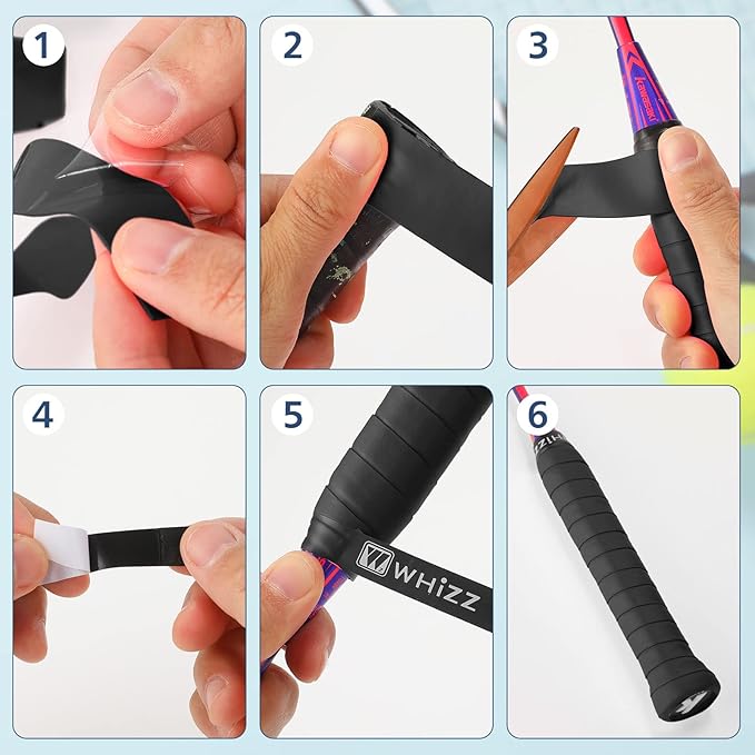 Jerify 24 Pieces Tennis Racket Grip Tape, Precut Badminton Racket Overgrips Tape with Velvety Comfort for Anti Slip and Absorbent Grip