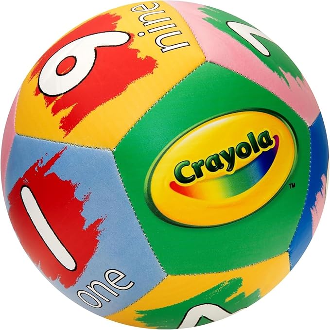 Crayola Score N’ Explore Officially Licensed 5” Color Ball, Interactive Coloring Soccer Ball for Kids, Fun Learning Toy Activity Ball