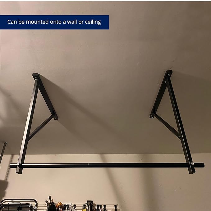Titan Fitness Ceiling Wall-Mount Pull-Up Bar, Chin Up Bar, Rated 500 LB, Gym Workout Fitness Pro Mount