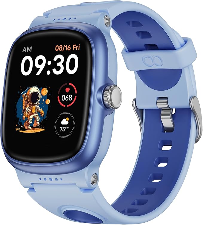 Smart Watch for Kids with Heart Rate Sleep Monitor, Games/Alarm/IP68 Waterproof Smart Watch for Boys Girls, Step Calorie Pedometer Activity Tracker, Kids Fitness Watch Birthday Gifts for Aged 4-16