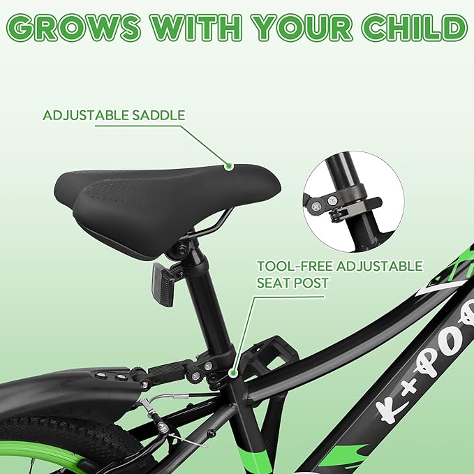 20 24 Inch Kids Bike, 7-Speed Girls Boy Mountain Bike, Front Suspension Fork Kids' Bicycles Girls Boys Bikes Ages 8-12, Front and Rear V Brakes