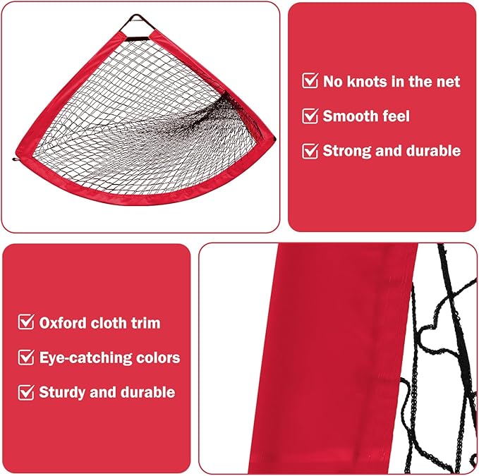 6x4 FT Kids Soccer Goals for Backyard - 2 Pack Soccer Nets, Portable Pop Up Goal Set with Training Mat, Cones, Target & Ball - Soccer Training Equipment Gift for Boys/Girls Ages 3-12