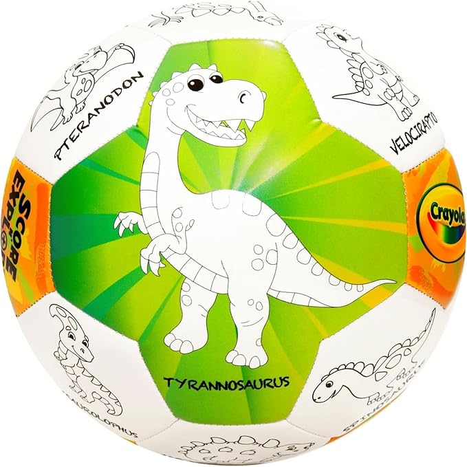 Crayola Score N’ Explore Officially Licensed 5” Color Ball, Interactive Coloring Soccer Ball for Kids, Fun Learning Toy Activity Ball