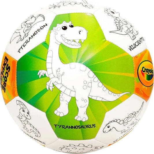 Crayola Score N’ Explore Officially Licensed 5” Color Ball, Interactive Coloring Soccer Ball for Kids, Fun Learning Toy Activity Ball