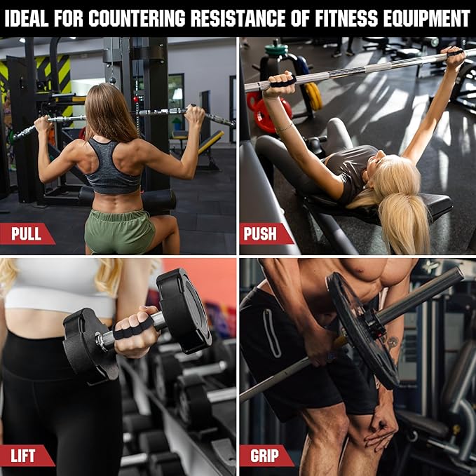 Anti-Slip Workout Grips, Ergonomic Palm Protection for Weight Lifting, Pull-Ups & Gym Training