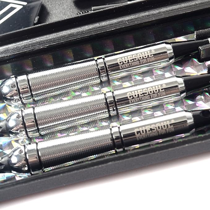 CUESOUL Soft Tip Darts Set Plastic Tip with Dart Case