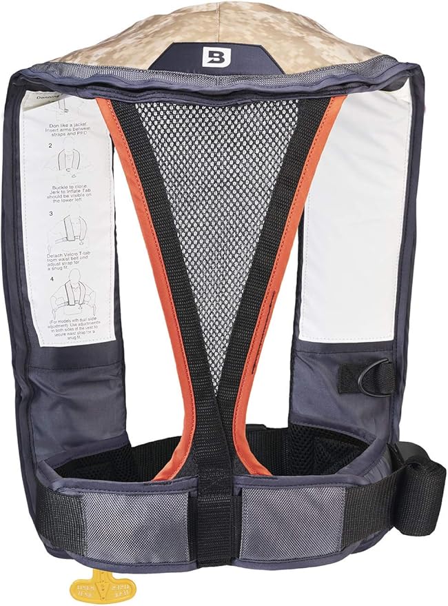 BLUESTORM Atmos 40 Automatic/Manual Inflatable PFD Life Jacket for Adults | US Coast Guard (USCG) Approved Life Vest