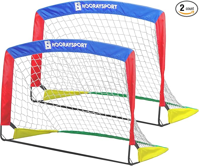 Soccer Goal, Portable Soccer Goals for Backyard, Pop Up Soccer Goal, Soccer Net for Indoor or Outdoor Practice and Training