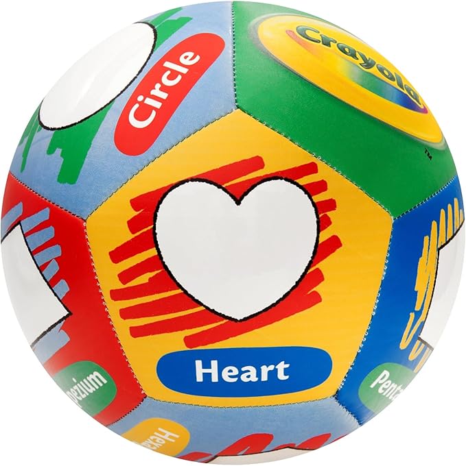 Crayola Score N’ Explore Officially Licensed 5” Color Ball, Interactive Coloring Soccer Ball for Kids, Fun Learning Toy Activity Ball