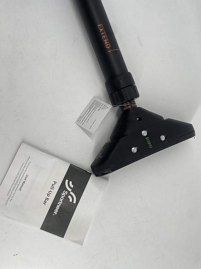 Sportneer Pull Up Bar: Strength Training Chin up Bar without Screws - Adjustable 29.5''-37'' Width Locking Mechanism Pull-up Bar for Doorway - Max Load 440lbs for Home Gym Upper Body Workout, Non-slip