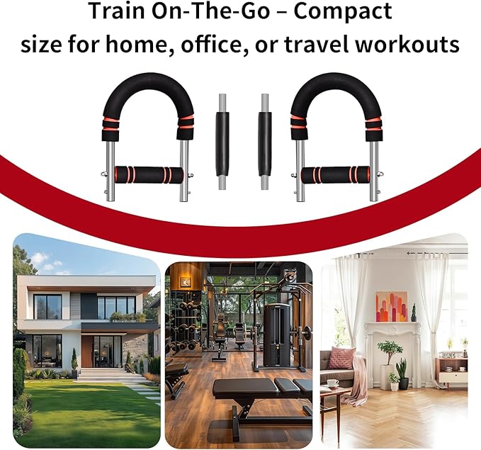 Chest Exerciser for Men & Women,Adjustable Twister Arm Trainer- Portable Power Twister Bar with 3 Resistance Levels ，Detachable Design Fitness Anywhere for Arm & Chest Workout.