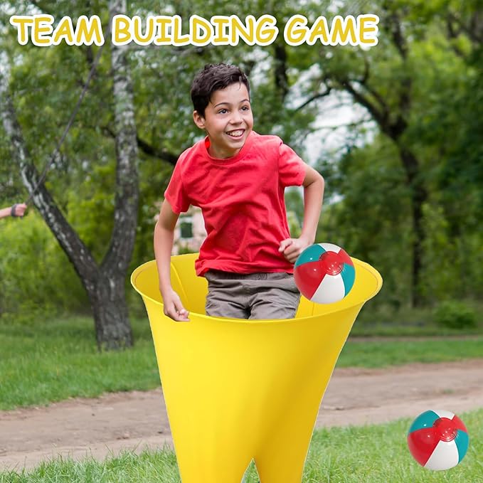 Granny Pants Yard Game Sets, 2025 New Giant Outdoor Party Game with 2 Bouncy Balls and 1 Pump for Family Reunion Games, Backyard Gatherings & Team Games