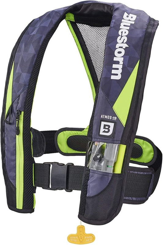 BLUESTORM Atmos 40 Automatic/Manual Inflatable PFD Life Jacket for Adults | US Coast Guard (USCG) Approved Life Vest