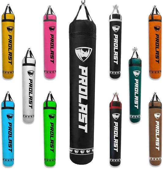 PROLAST Heavy Punching Kicking Bag for Adults, Boxing, MMA, Martial Arts, Muay Thai, Strength Training Equipment, Filled/Unfilled, 6ft, 150 lbs, Special Edition Logo