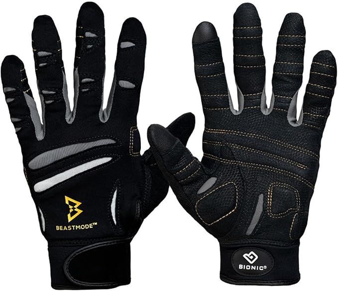 Bionic Women's Beastmode Full Finger Gym Workout Gloves