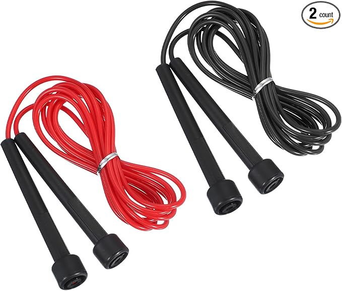 PATIKIL Jump Rope PVC, Adjustable Speed Skipping Rope Tangle-Free Exercise Equipment for Workout Women Men Outdoor Training Home Fitness