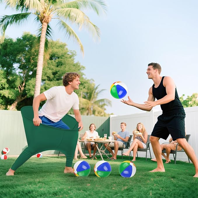 Granny Pants Yard Game Freaky Party Games Pants with Bouncy Balls and Air Pump Oversized Granny Pants Outdoor Game for Adults and Family Interactive Throwing Game for Group Gatherings