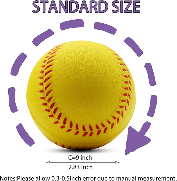 Magicorange Baseball, Foam Baseballs 20 Pack Practice Training Baseballs Unmarked Baseball Soft Toss, Batting, Fielding, Hitting, Pitching