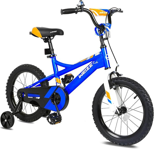 WEIZE Kids Bike, 14 16 20Inch Children Bicycle for Boys Girls Ages 3-12 Years Old, Rider Height 35-62 Inch, Coaster Brake, Multiple Color Options