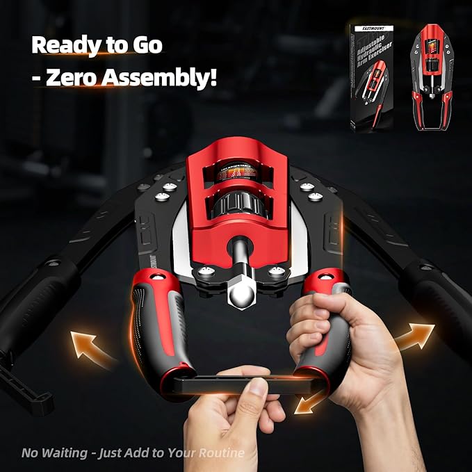 EAST MOUNT Twister Arm Exerciser - Adjustable 22-440lbs Hydraulic Power, Home Chest Expander, Shoulder Muscle Training Fitness Equipment, Arm Enhanced Exercise Strengthener