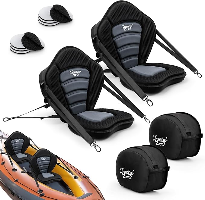 Kayak Seats with Back Support for Sit on Top, Universal Paddle Board Seat for Inflatable Paddleboard, Sup, Canoe