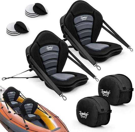 Kayak Seats with Back Support for Sit on Top, Universal Paddle Board Seat for Inflatable Paddleboard, Sup, Canoe