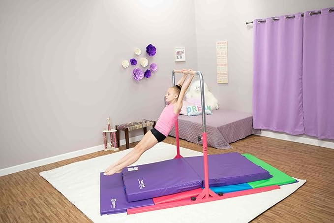 Tumbl Trak Jr. Bar PRO Adjustable Height Horizontal Gymnastics Kip Bar for the Gym or Home