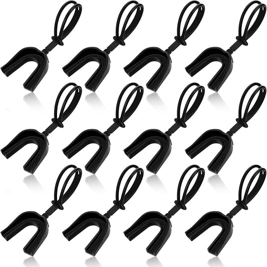 Dunzy 20 Pcs Strapped Mouth Guard Football Sports Mouthguard No Boil Mouthguard Adult Youth Football Mouthpiece Mouth Protector for Boxing Lacrosse Hockey Taekwondo