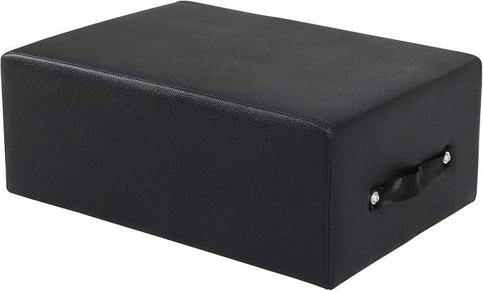 Portable Pilates Sitting Box, Non-Slip Pilates Reformer Sit Box for Home Gym, Pilates Exercise Accessories Suitable for Pilates Boards, Premium Leather and Plywood