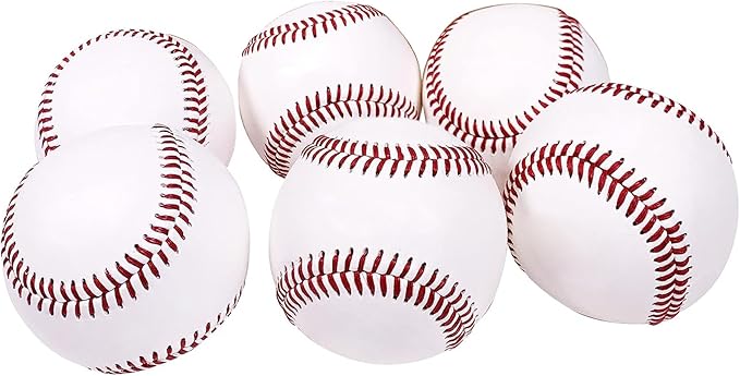KRTOYUST® Baseball Ball,Official Size Baseballs,Composite High Performance Leather 9" Baseball Great for Youth and Adult Recreational Use Practice