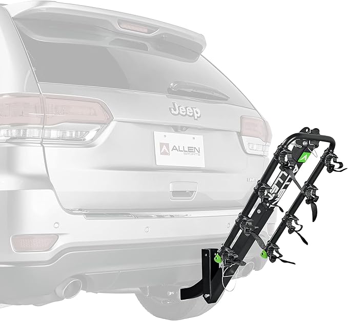 Allen Sports Deluxe 4-Bike Carrier for 2" Hitch, Model ZN540,Black