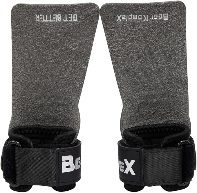Bear KompleX Black Diamond No Hole Grips for - Lightweight, High Performance Weightlifting Grips, Protect Hands and Provides Comfort - Great for Cross Training, Powerlifting