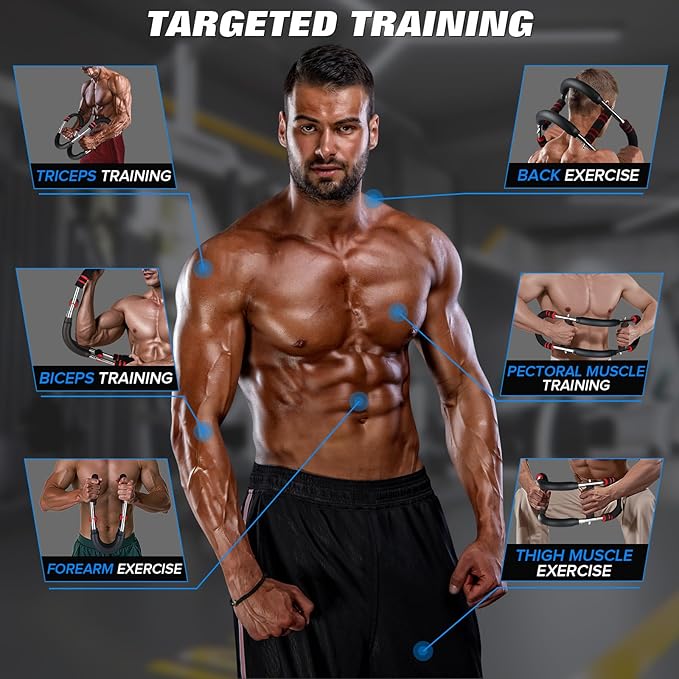 Twister arm Trainer, Chest Workout Equipment,arm Trainer Chest Workout,arm and Chest Trainer,40-90lb 3-Speed Adjustable Chest Workout Equipment Portable Fitness Equipment