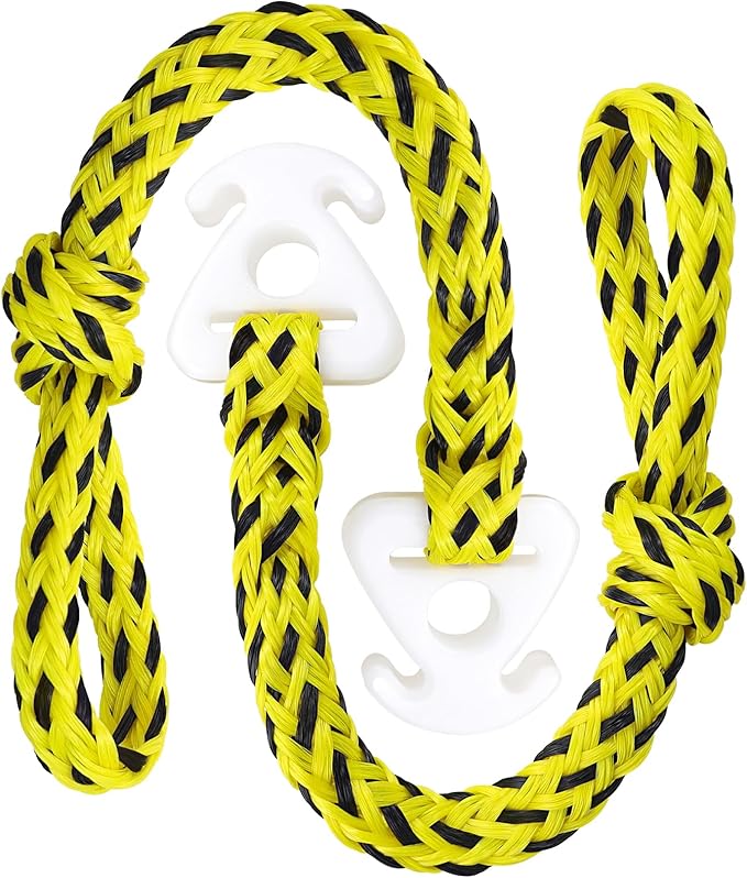 Boat Tow Rope 60ft 3-6K, Floating Ropes for Towable Tubes，Watersport Accessories