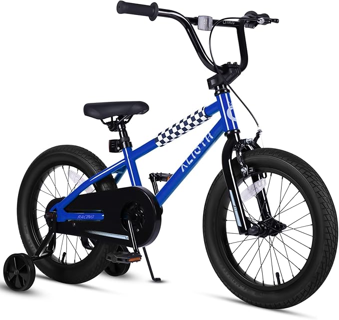 BMX Style Kids Bike for 2-8 Years Old Boys Girls Toddlers 12 14 16 Inches Bicycle with Training Wheels Coaster Brake, Multiple Color