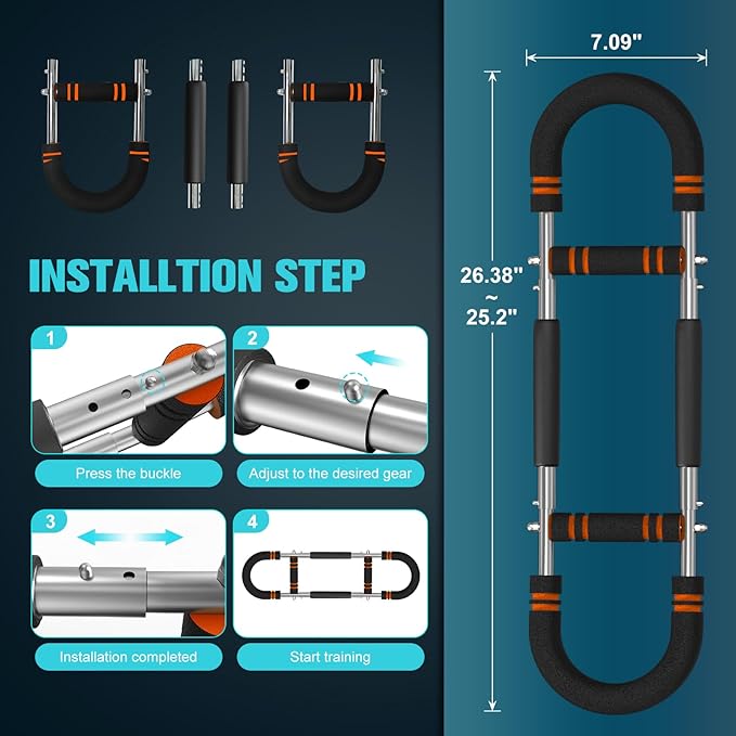 Relife Twister Arm Trainer,40-130lbs Arm Trainer for Forearms & Chest Muscle Training Workout,Adjustable Spring Resistance Chest Exercise, Portable Home Gym Strength Equipment for Men & Women