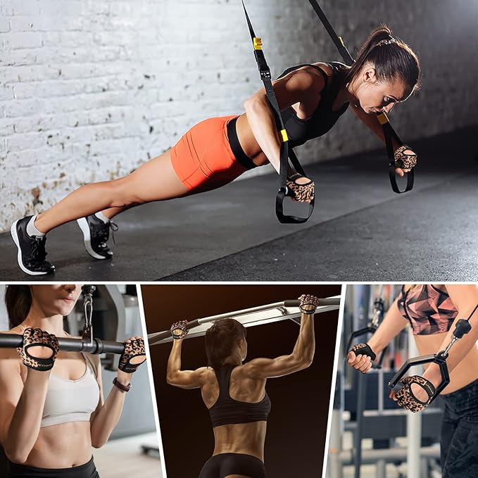 Minimal Weight Lifting Gloves,Short Micro Workout Gloves Grip Pads with Full Palm Protection & Extra Grip for Men Women Weightlifting,Gym,Exercise Training