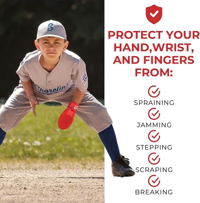 Gracfulcub Baseball Sliding Mitt, Baseball Glove Softball Guard, Ergonomic Design Protecting Fingers for Basic Base Running