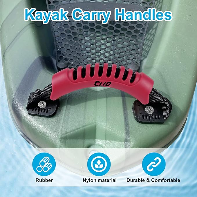 4 Pack Kayak Carry Handles for Ocean Perception Water Outdoor Sport Canoe Boat Kayak with Screws