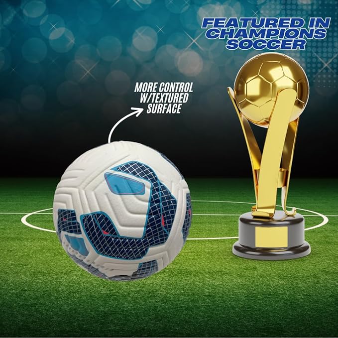 GX Soccer Academy Tour+ Professional Soccer Ball, Size 5, Green and White Competition Ball