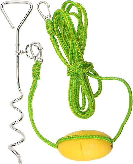 MOOCY Screw Anchor System for Small Boats, PWC, Kayak,Canoes,Paddle Boards (SUP)| Sand Spike - Includes 16-Foot Anchor Line, Float and Clip