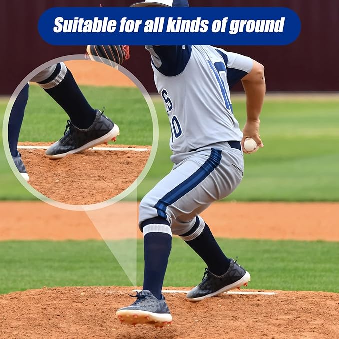Baseball Pitching Rubber Thin Rubber Throw Down Pitcher's Mound Portable Pitching Mound Bases Plate Mat for Baseball Softball Pitcher Practice Drills Training Skill Camps