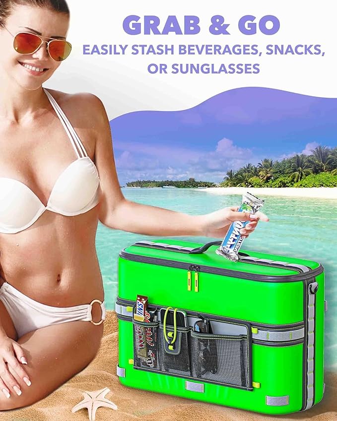 Skywin Kayak Cooler Behind Seat, Waterproof Cooler for Kayaking, Compatible with Lawn Chair Style Seats, Stores Drinks and Keeps Them Cool All Day