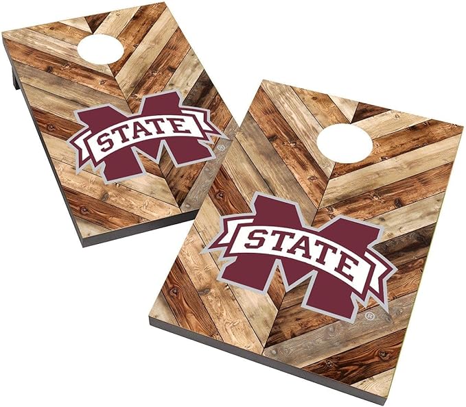 College Team Cornhole Boards, 2x4 Bag Toss Game Set, Officially Licensed Cornhole Game, Perfect for Tailgates