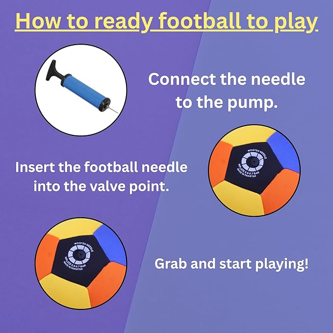 Regalmet Indoor Soccer Ball for Kids Ages 4–12 | Wall Safe Soft Foam Ball | Silent Soccer Ball for Training & Play | Size 4 Kickball for Boys & Girls | Great Soccer Gift Idea