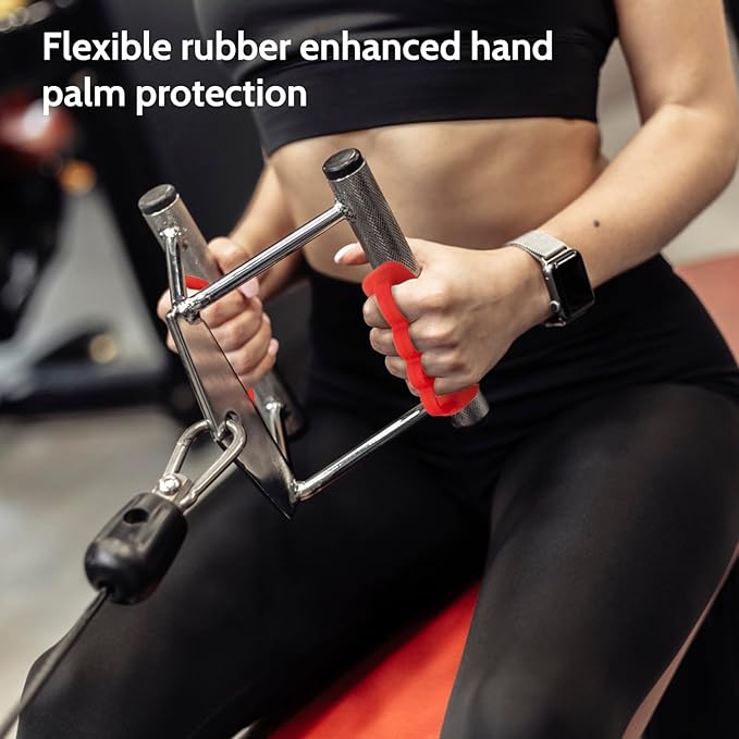 Anti-Slip Workout Grips: New Rubber Gym Grips Deadlifts Palm Protection Gloves for Weight Lifting, Dumbbell, Deadlift, Bar Pad Pull Up Grippers, Gym Training and Exercise for Men Women