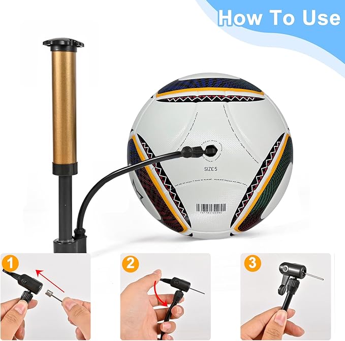 Size 5 Soccer Ball,Waterproof PU Leather,Official Match Ball, Soccer Balls Training,with Pump & Needles