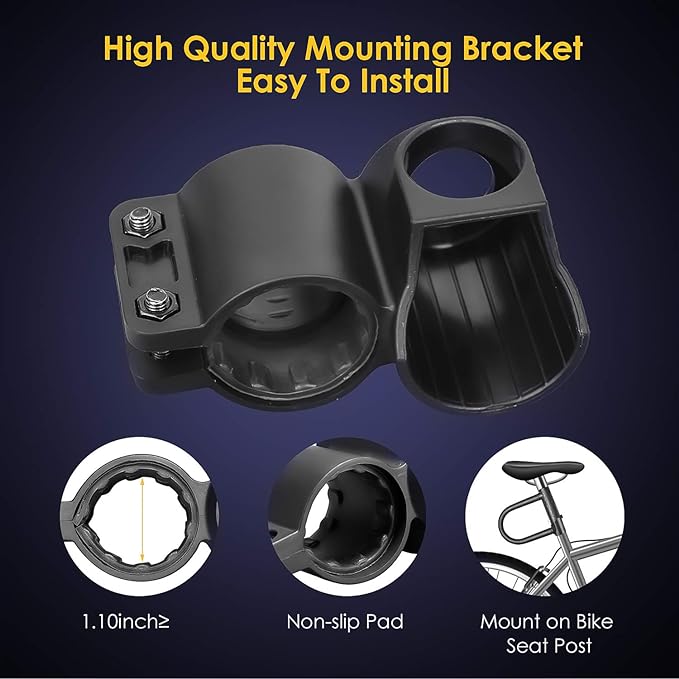 Bike U Lock,20mm Heavy Duty Combination Bicycle D Lock Shackle 4ft Length Security Cable with Sturdy Mounting Bracket and Key Anti Theft Bicycle Secure Locks